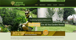 Desktop Screenshot of pitstopgardening.com